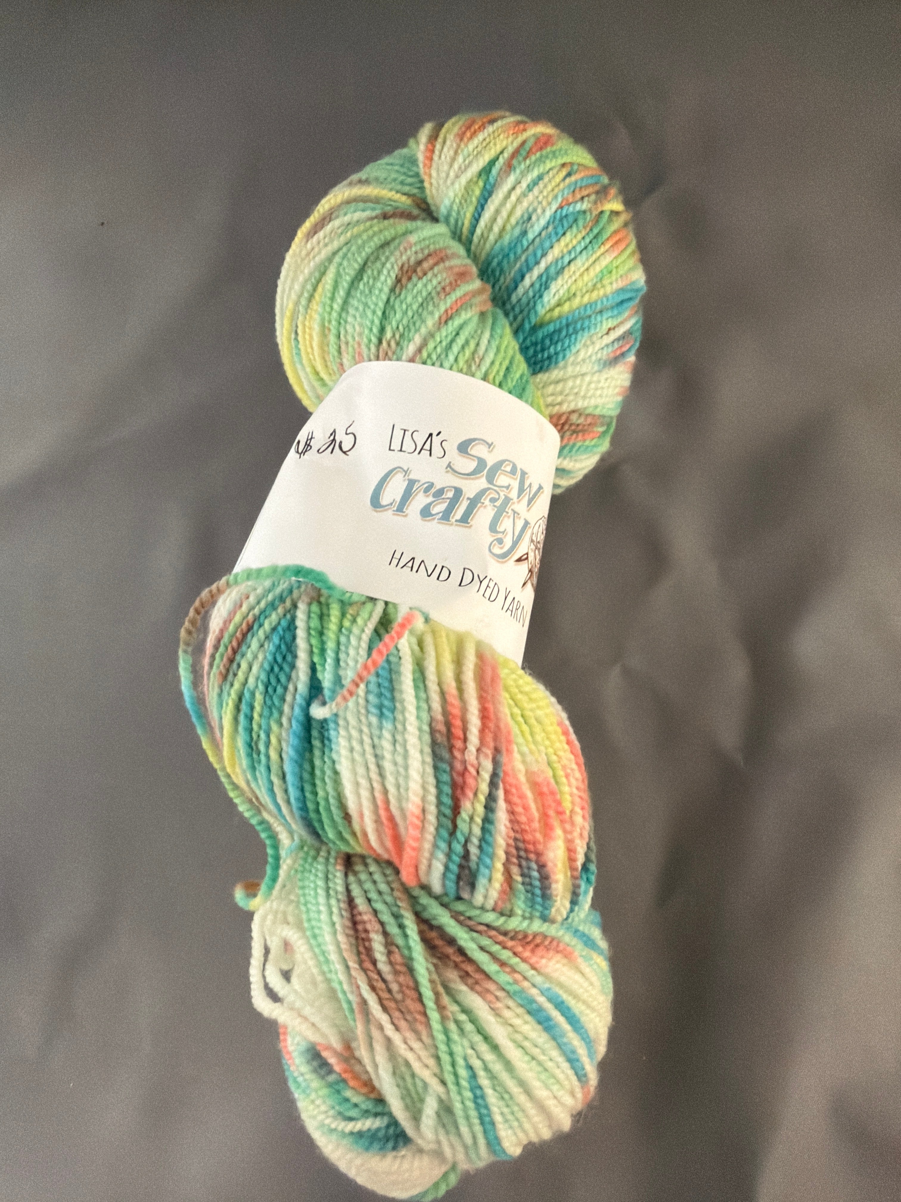 Fruity pebbles hand dyed yarn