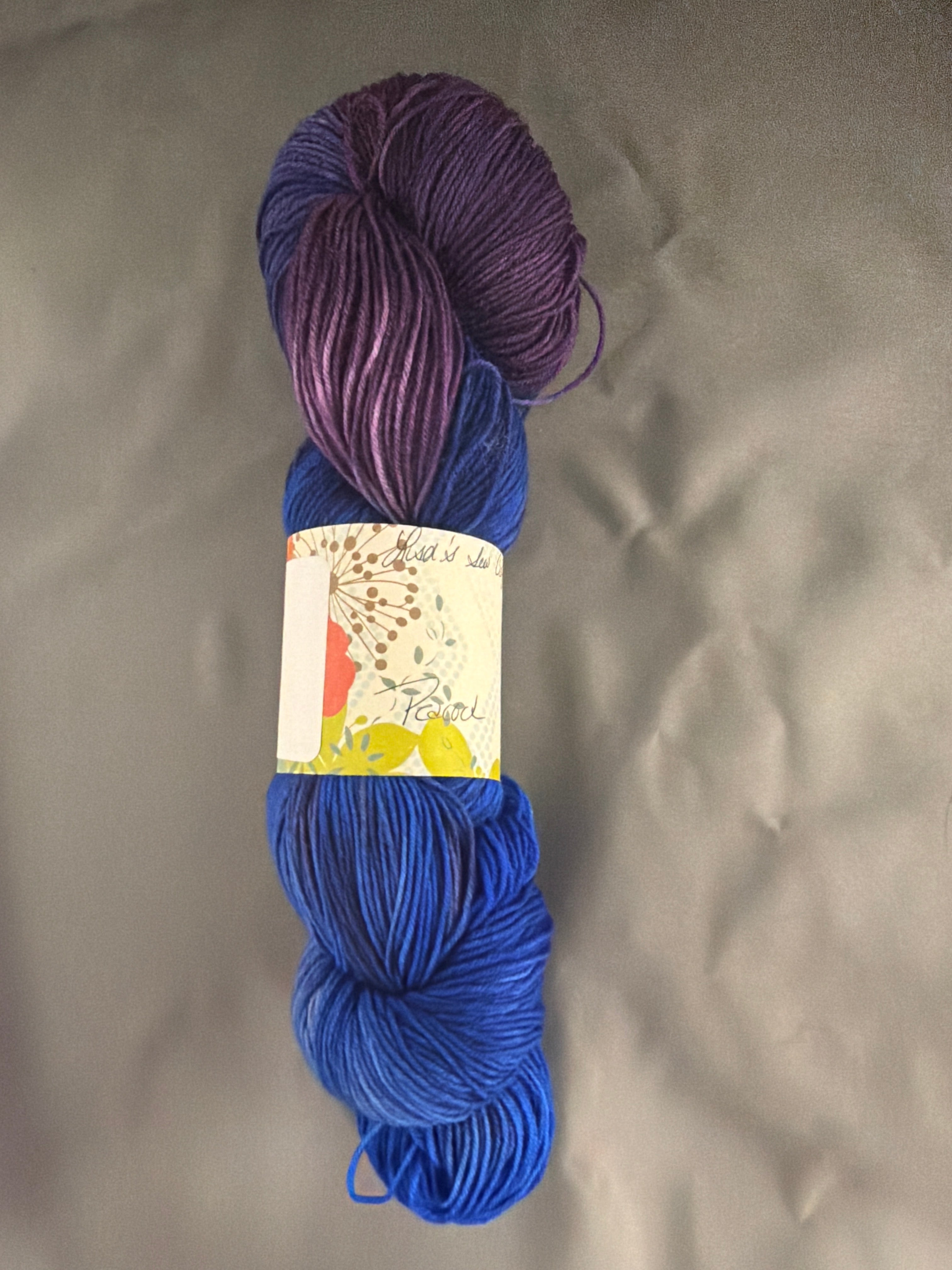 Peacock hand dyed yarn