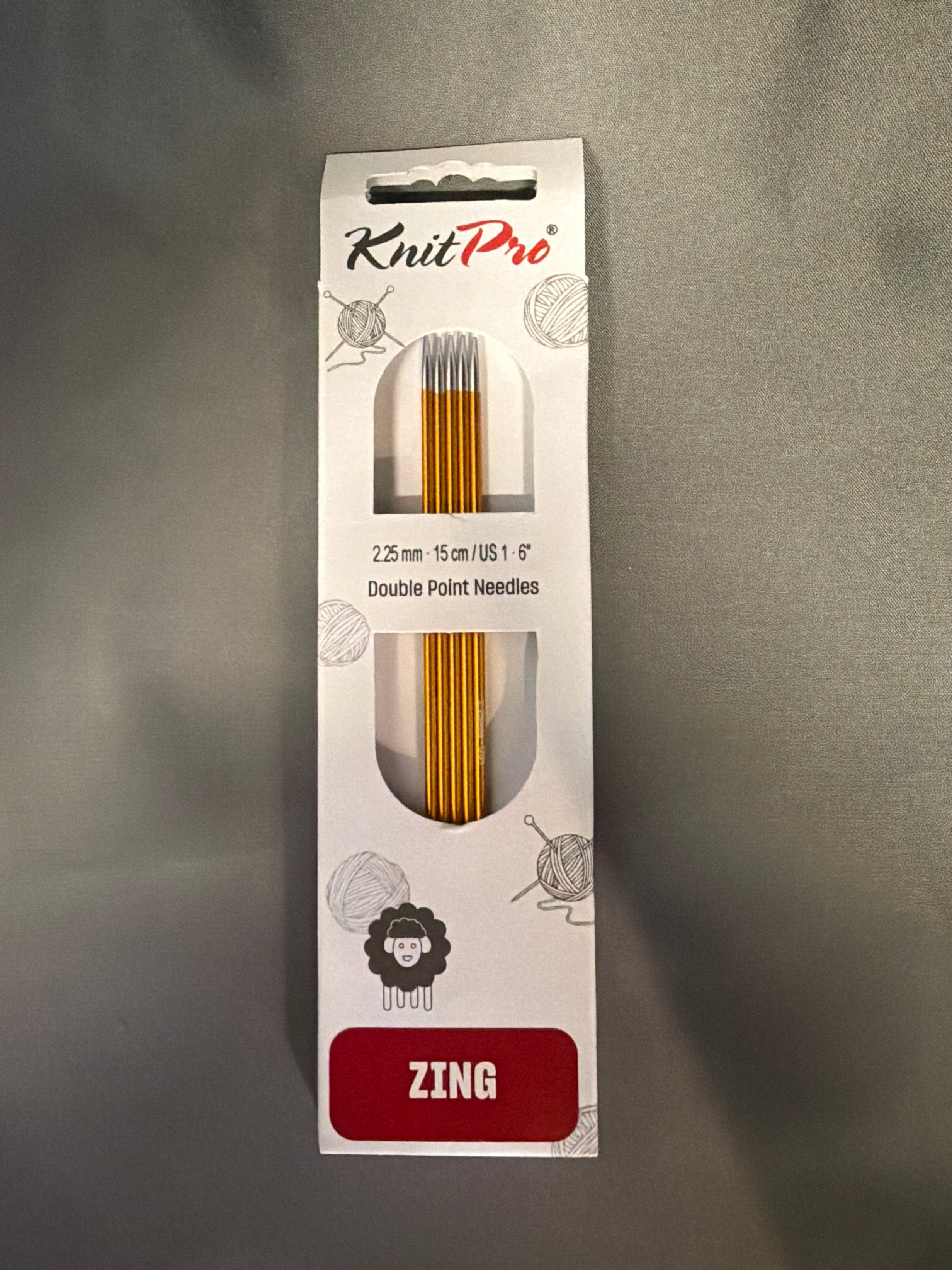 Knit pro zing double pointed needle