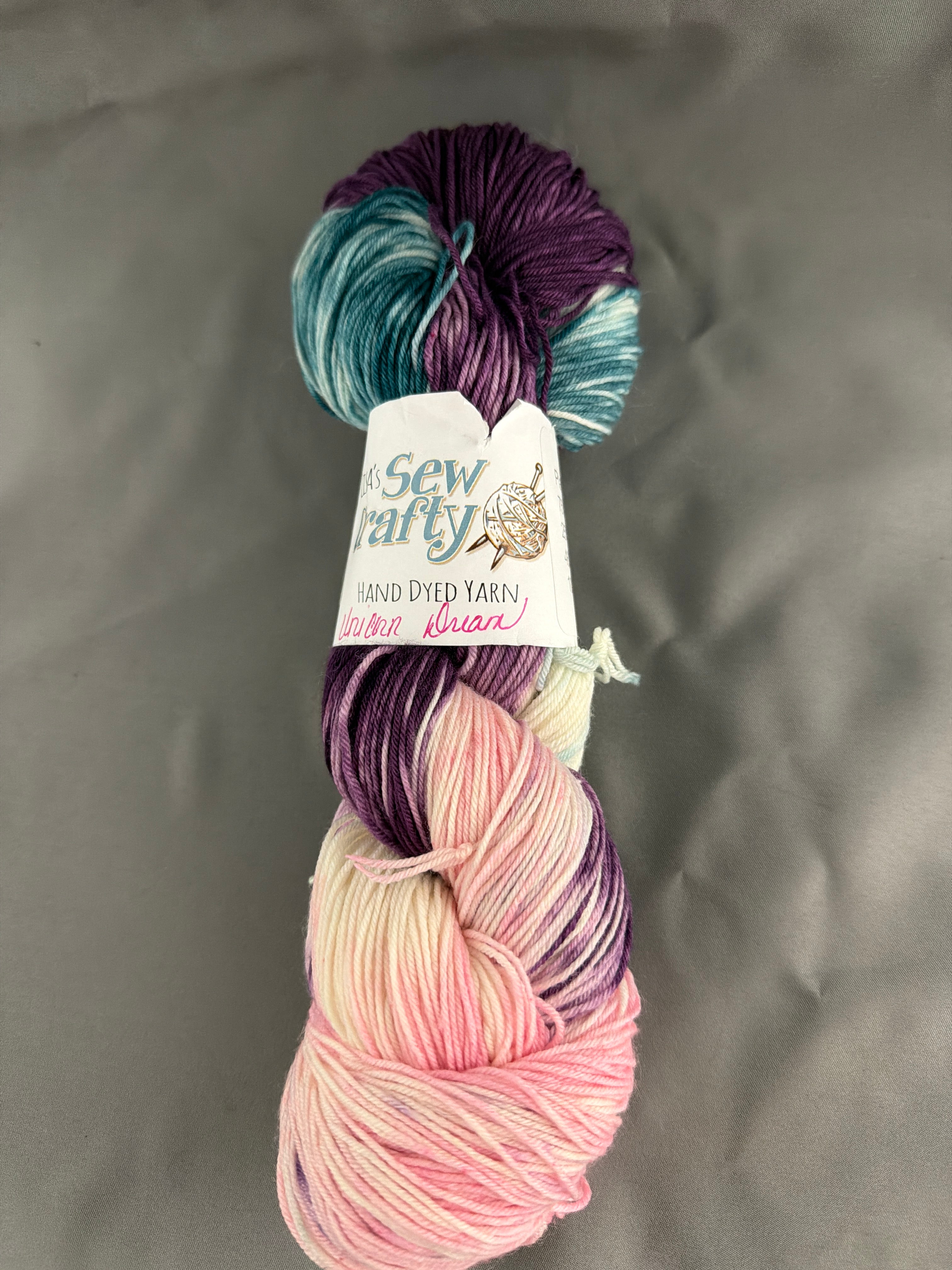 Unicorn dream- hand dyed yarn