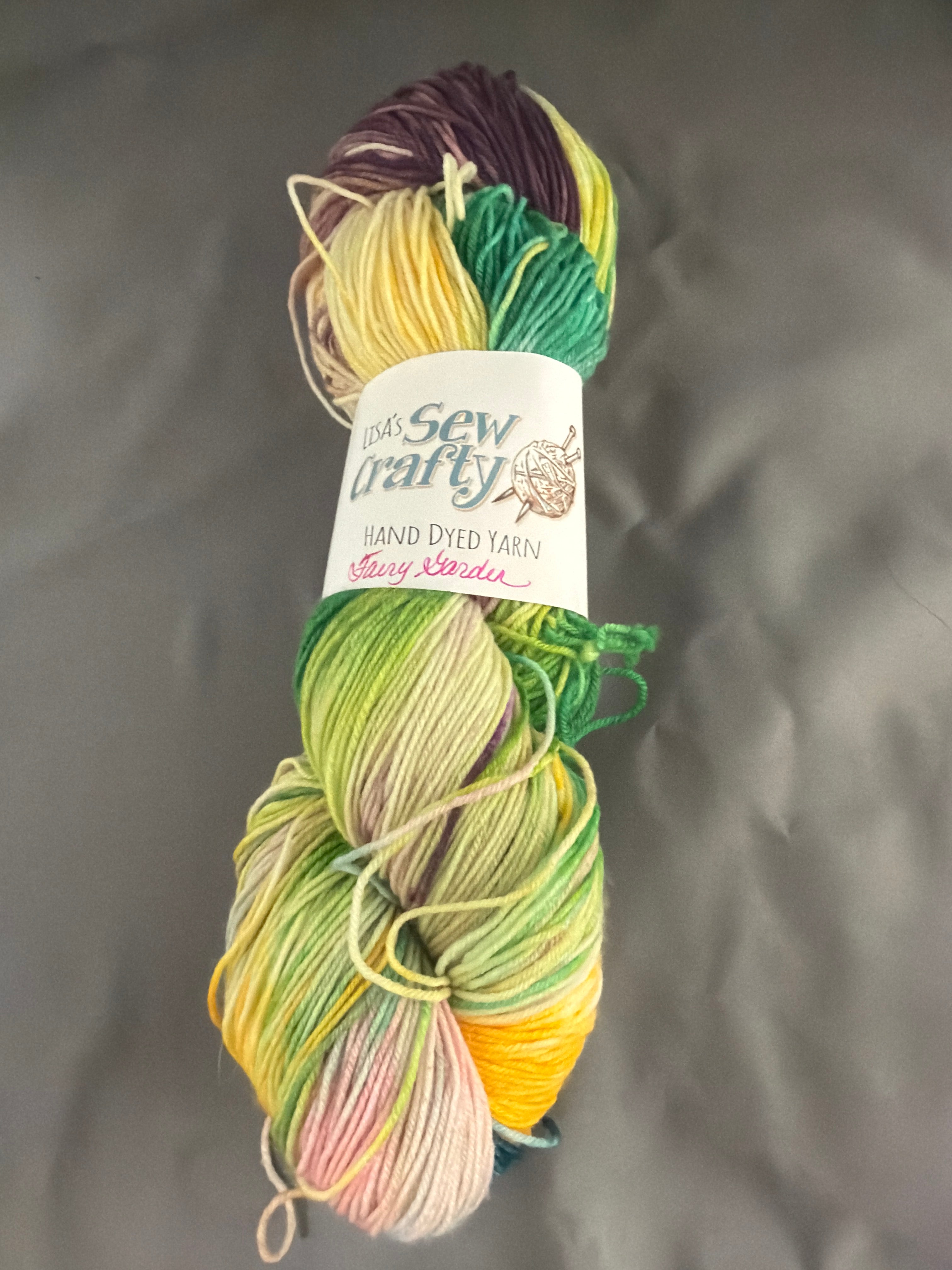 Fairy garden- hand dyed yarn