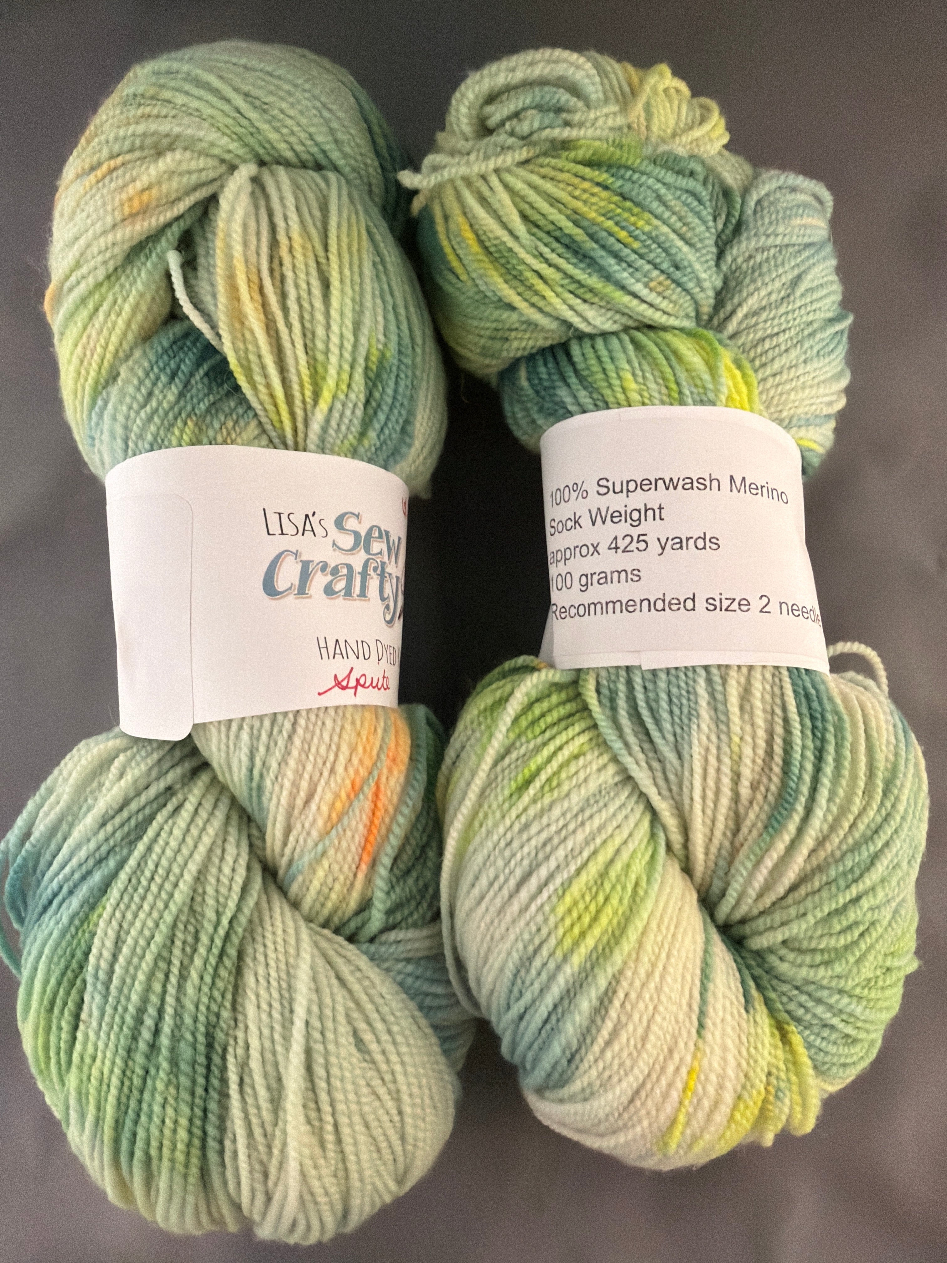 Hand dyed yarn sprite