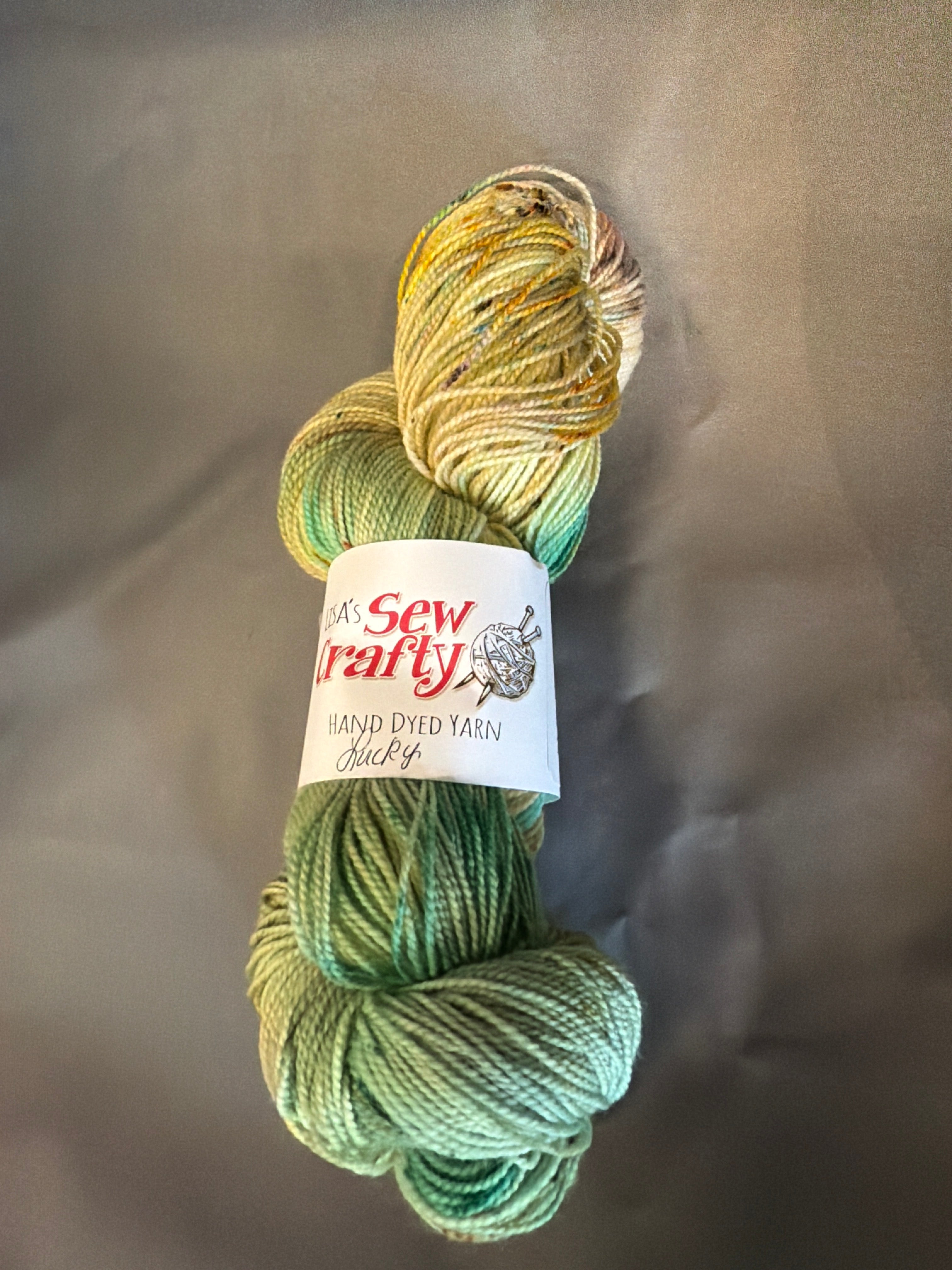 Hand dyed fingering yarn
