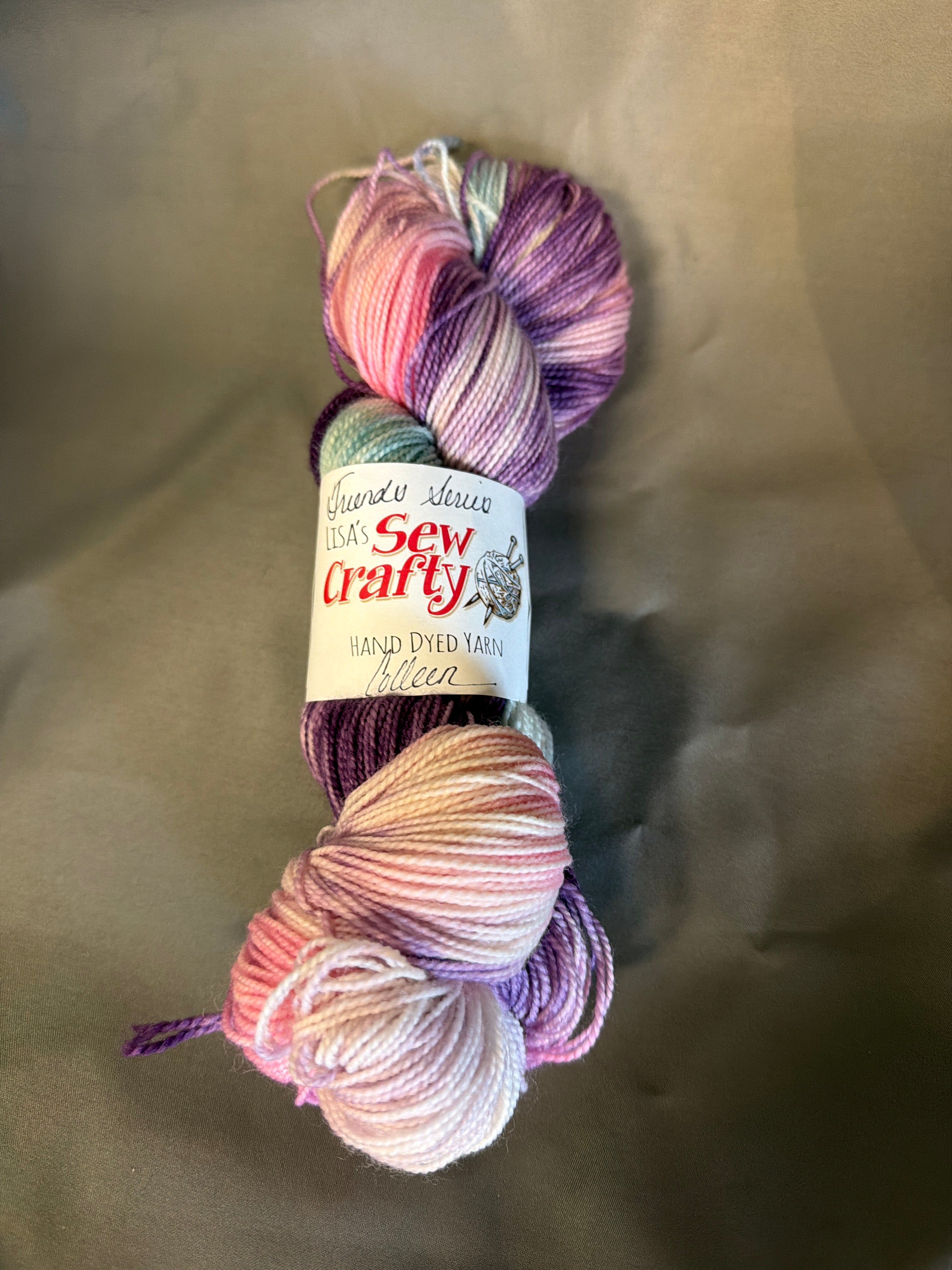 Hand dyed fingering weight yarn friends collection