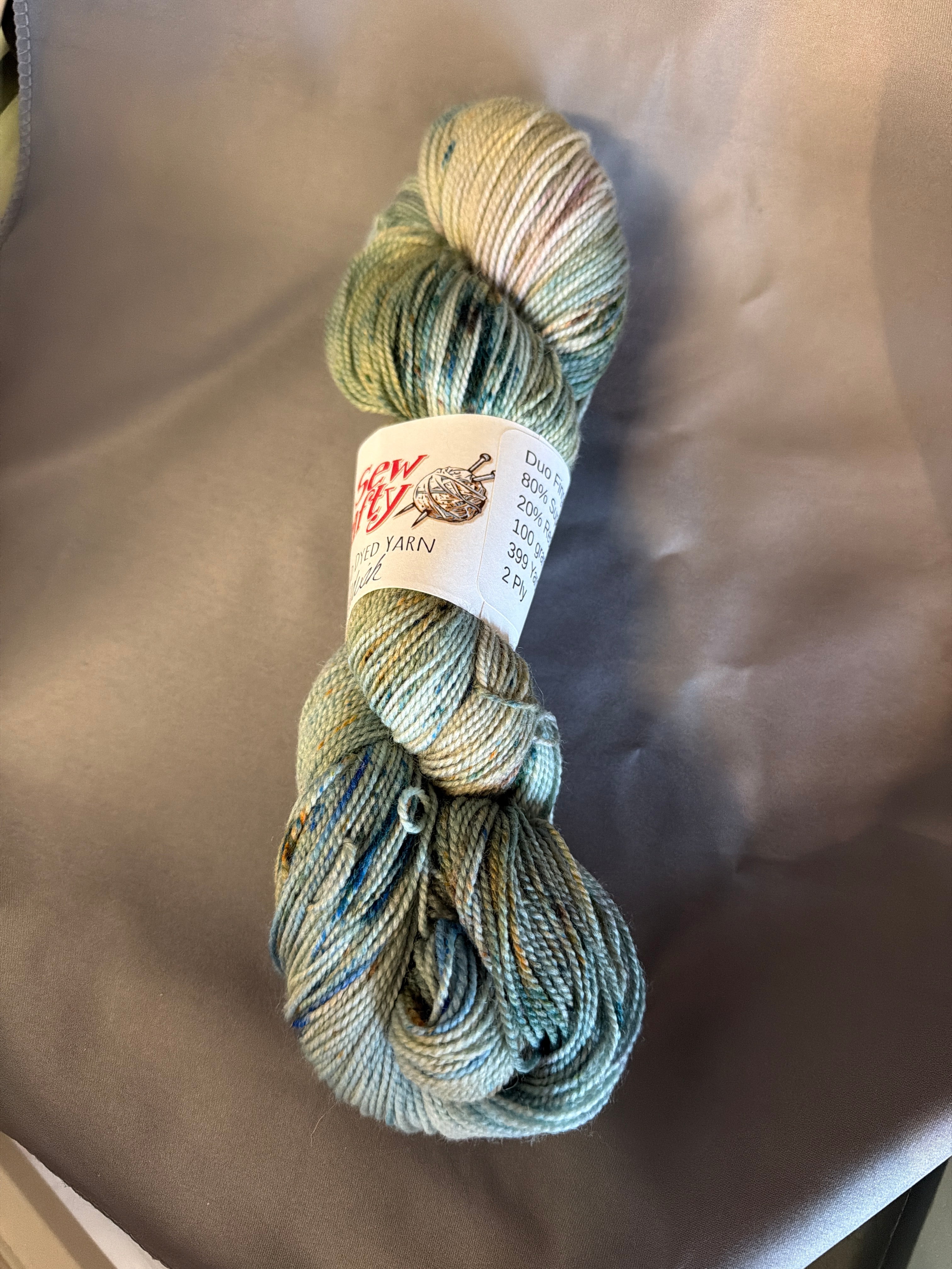 Duo fingering weight hand dyed yarn