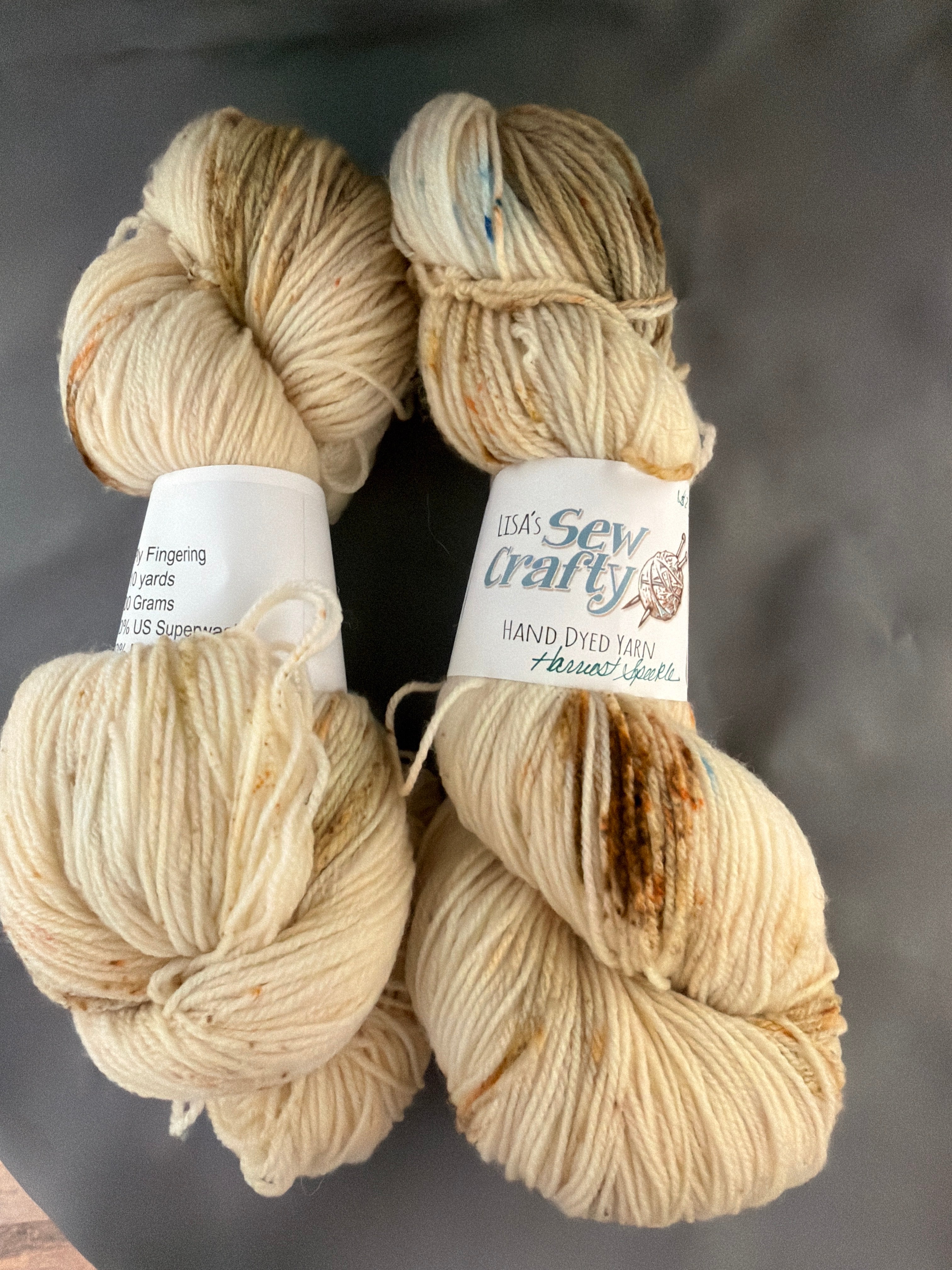 Harvest speckle -hand dyed yarn