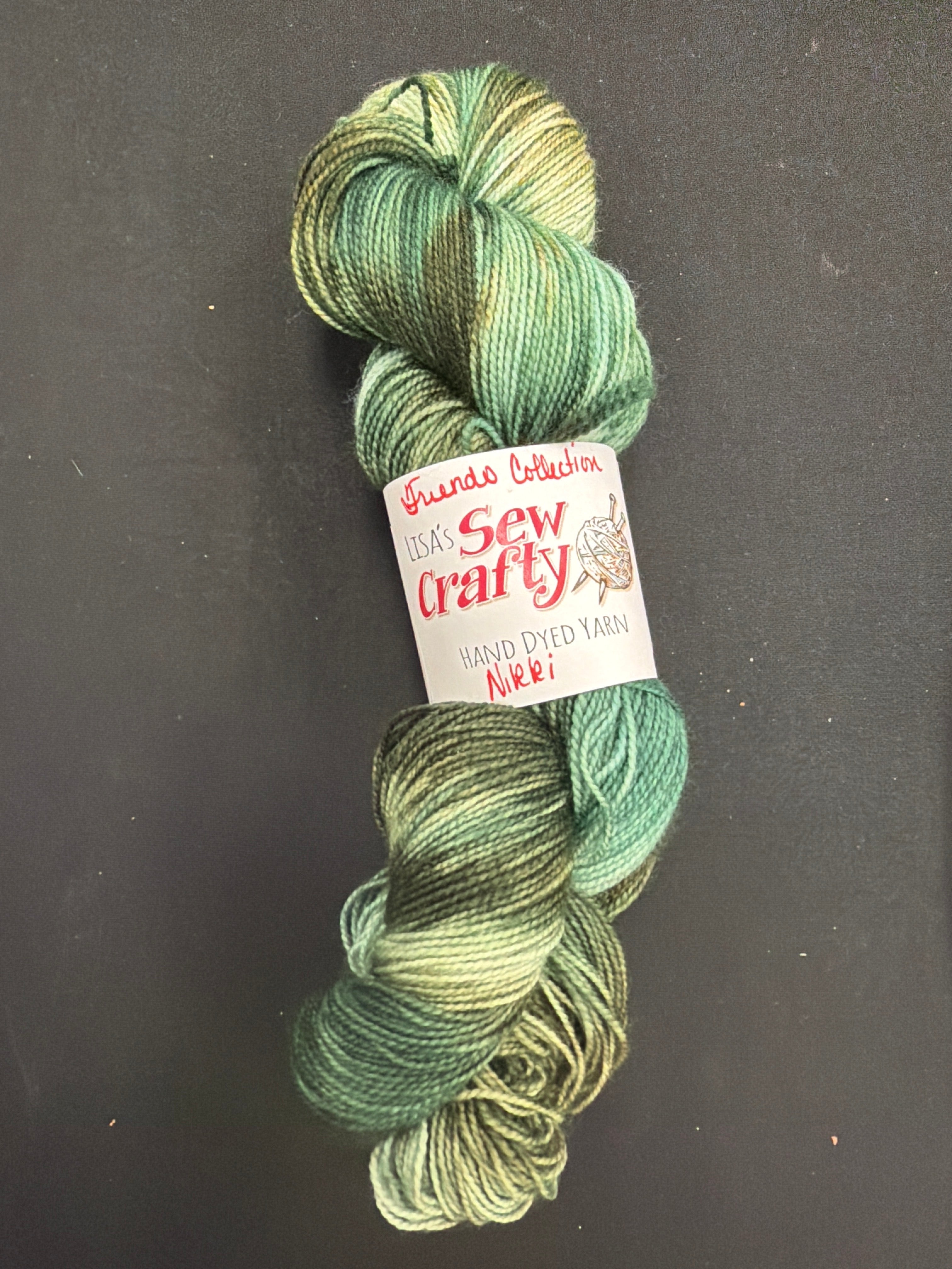 Hand dyed fingering weight yarn friends collection