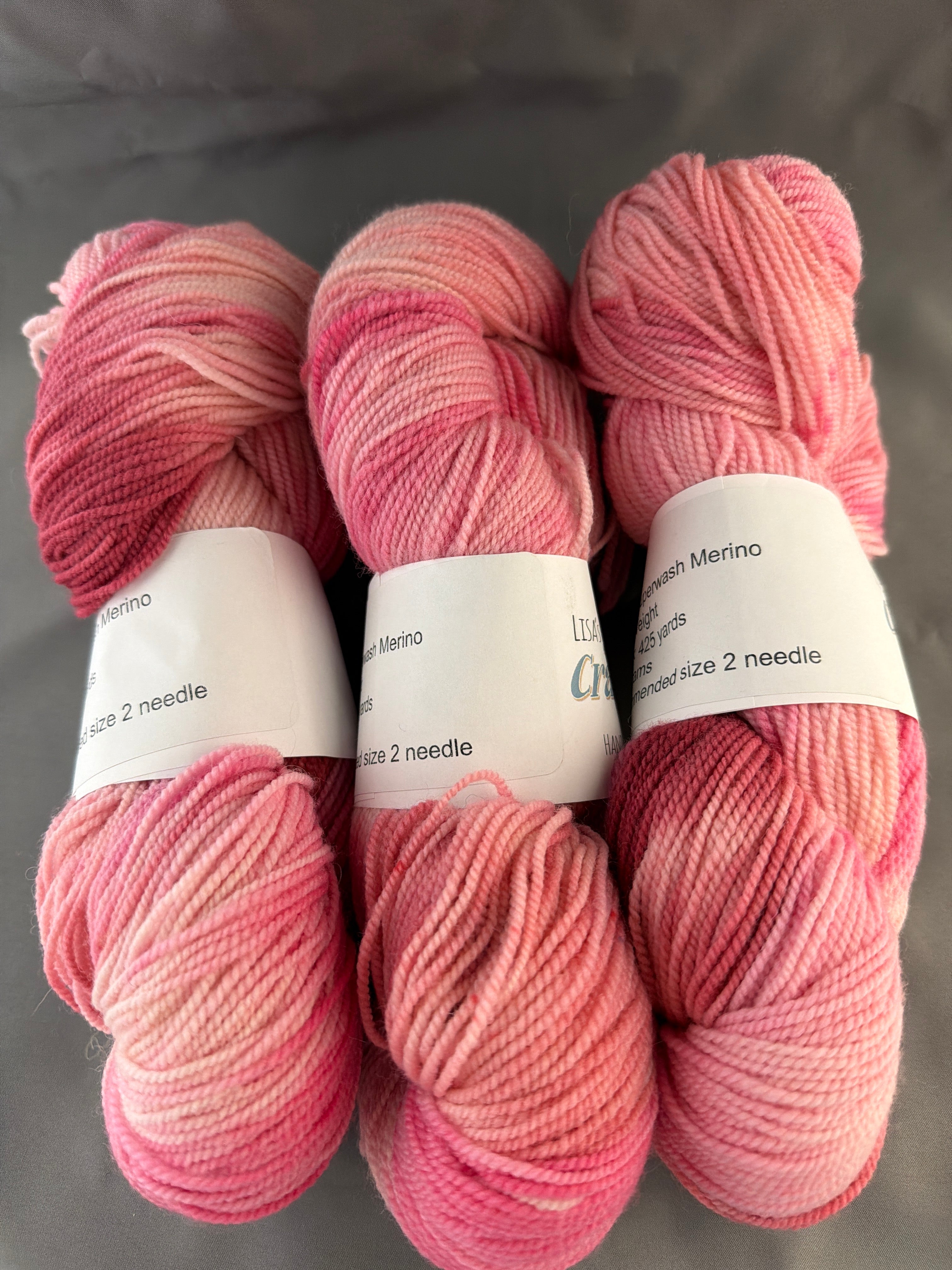 Let’s hear it for the girls- hand dyed yarn