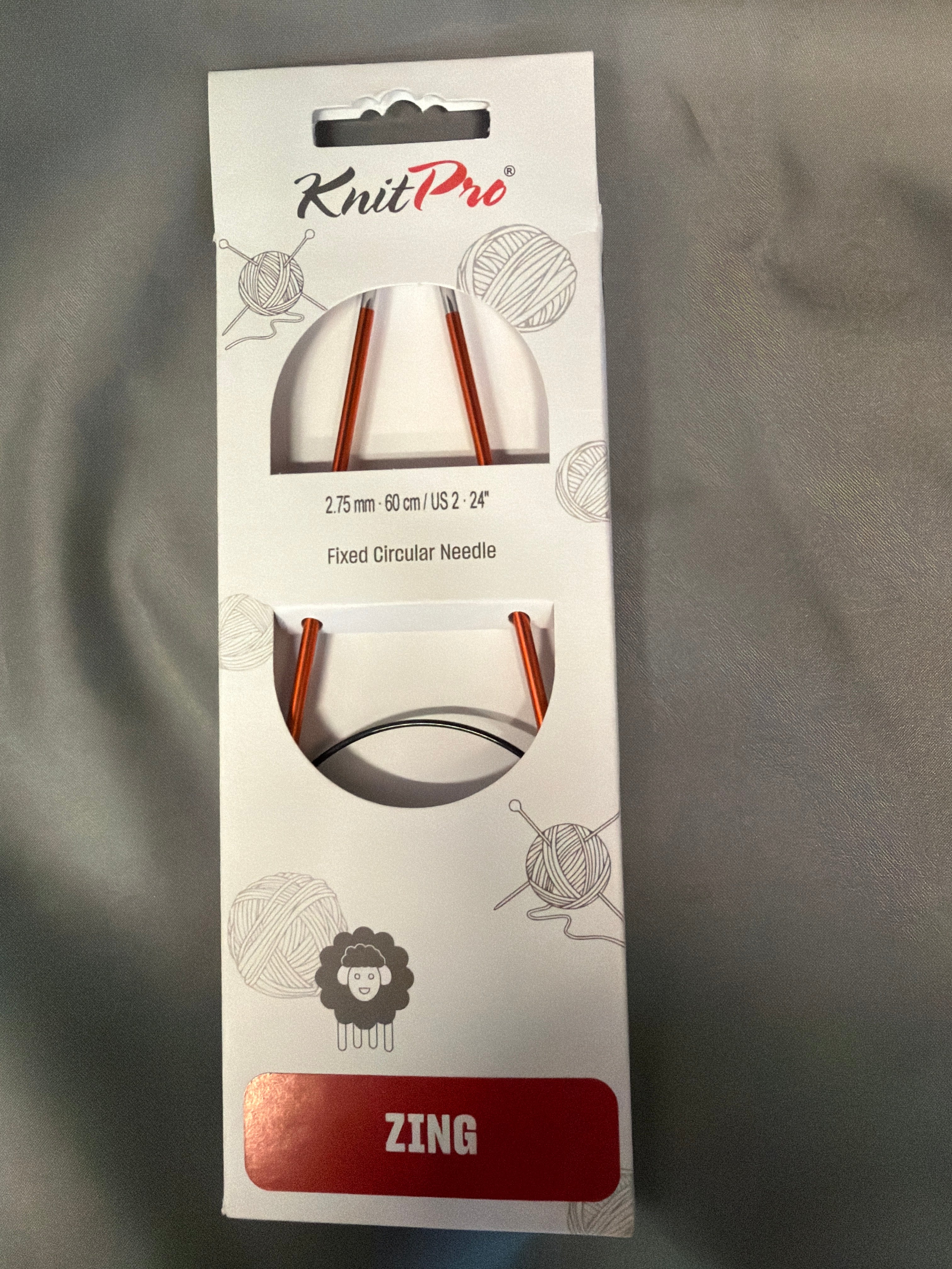 Zing knitting needle