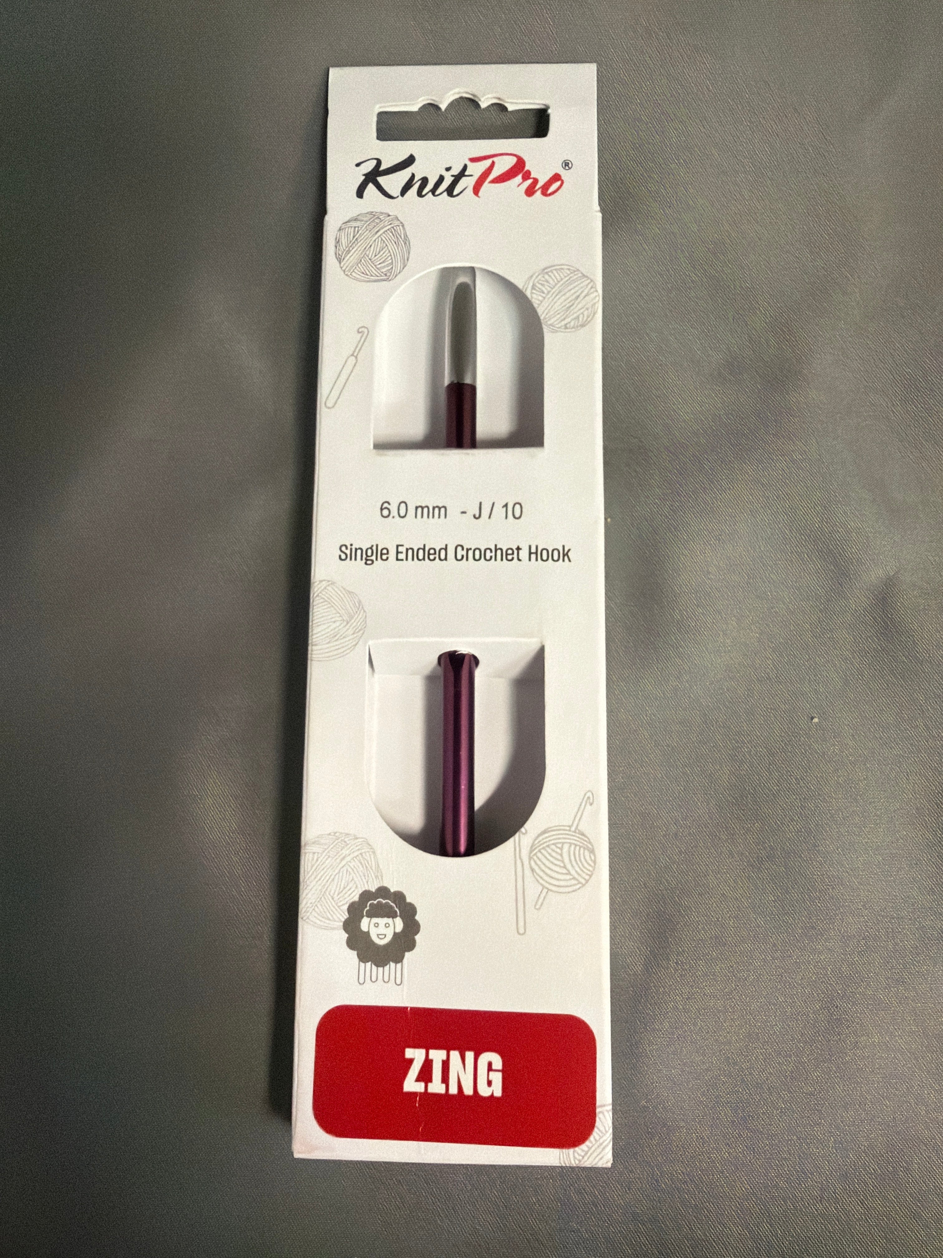 Zing crochet hook size j