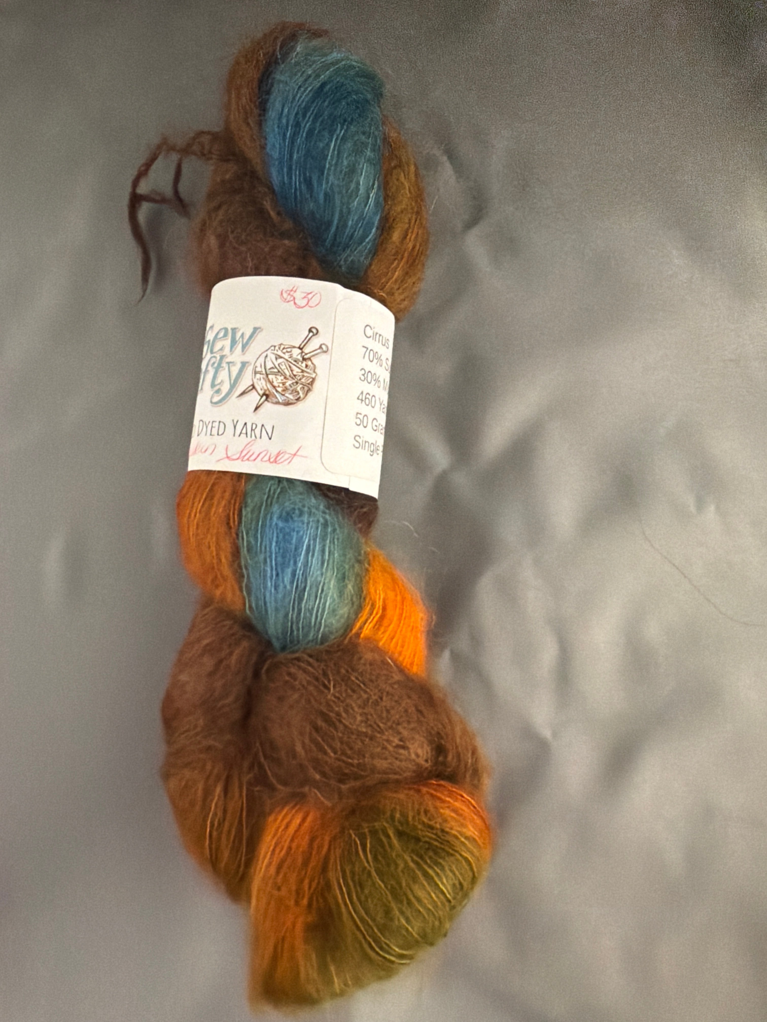 Pumpkin sunset mohair