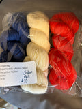 Red white and blue set