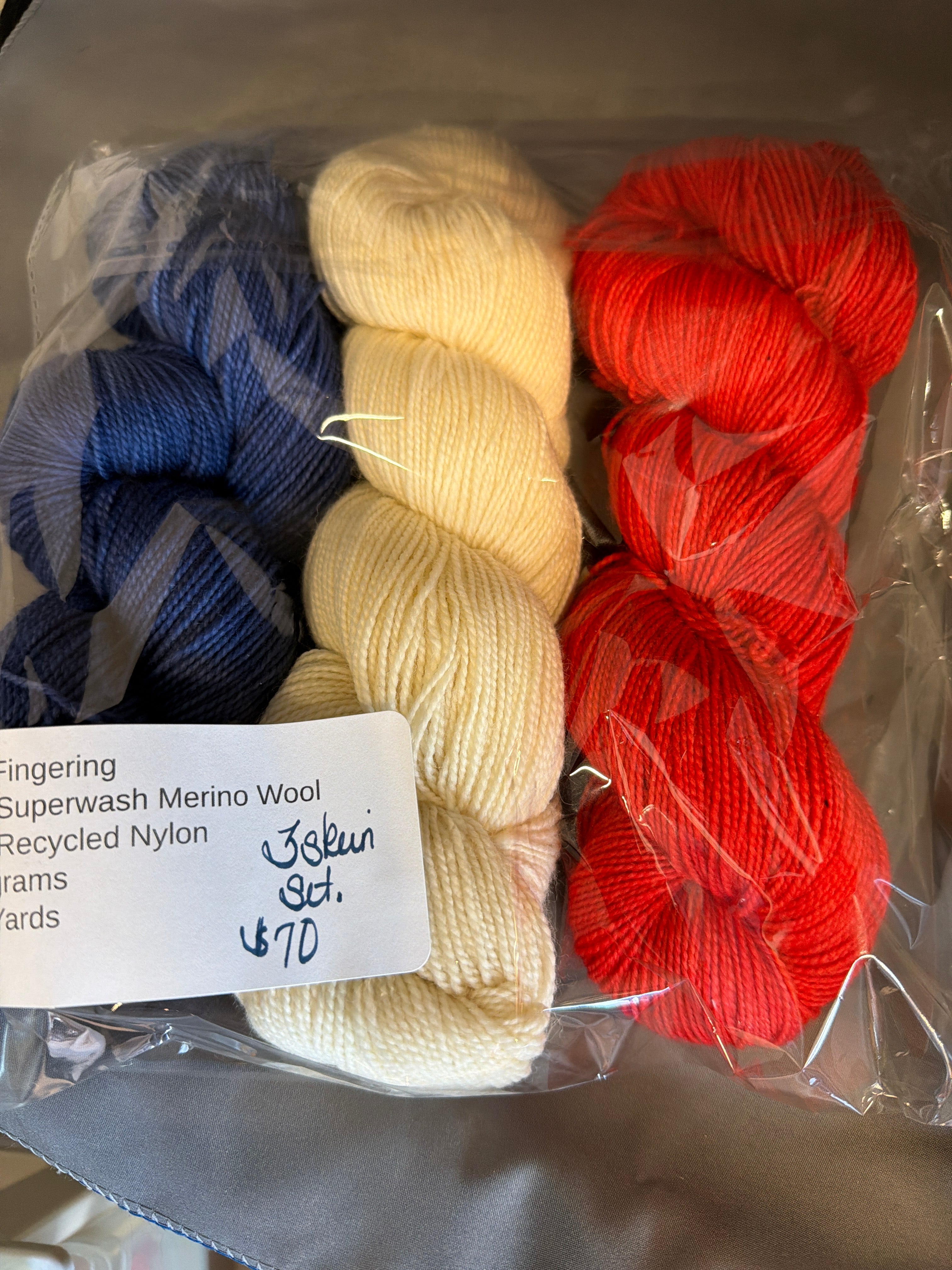 Red white and blue set