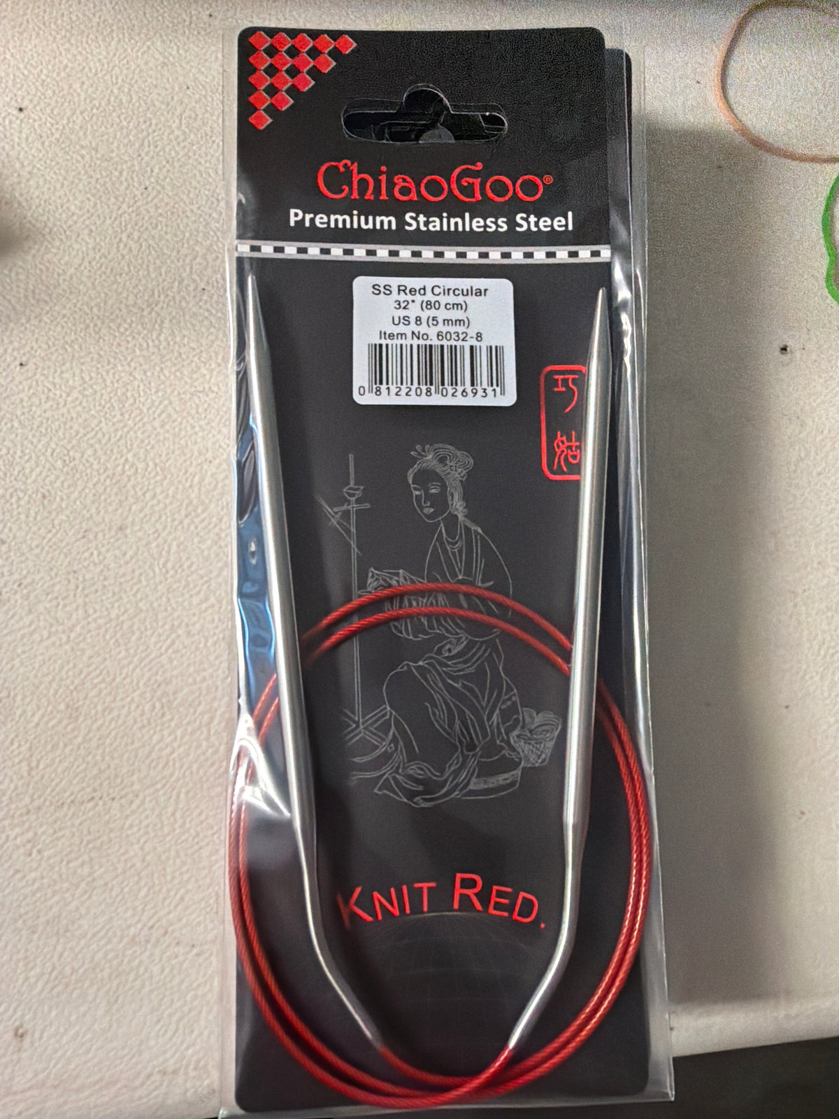 Chiao goo red lace fixed circular