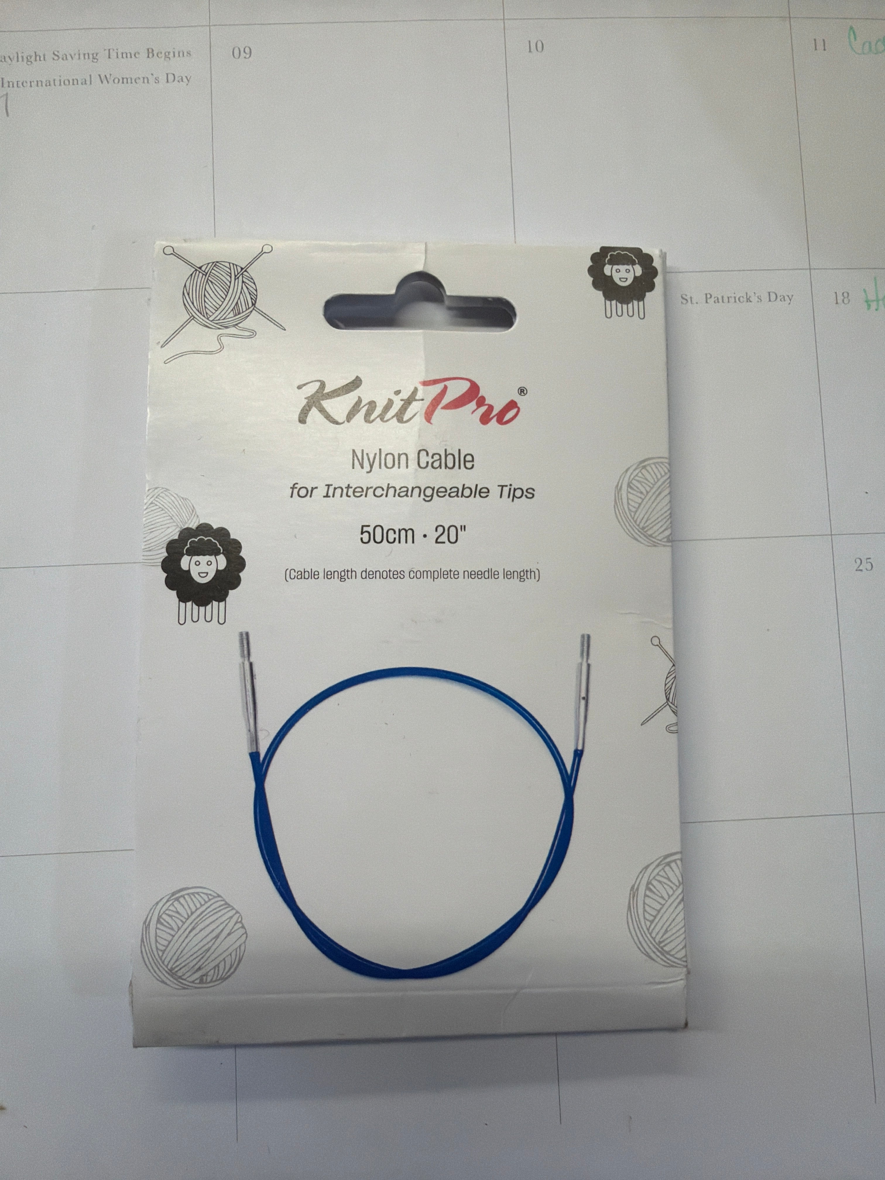 Knit pro interchangeable cable