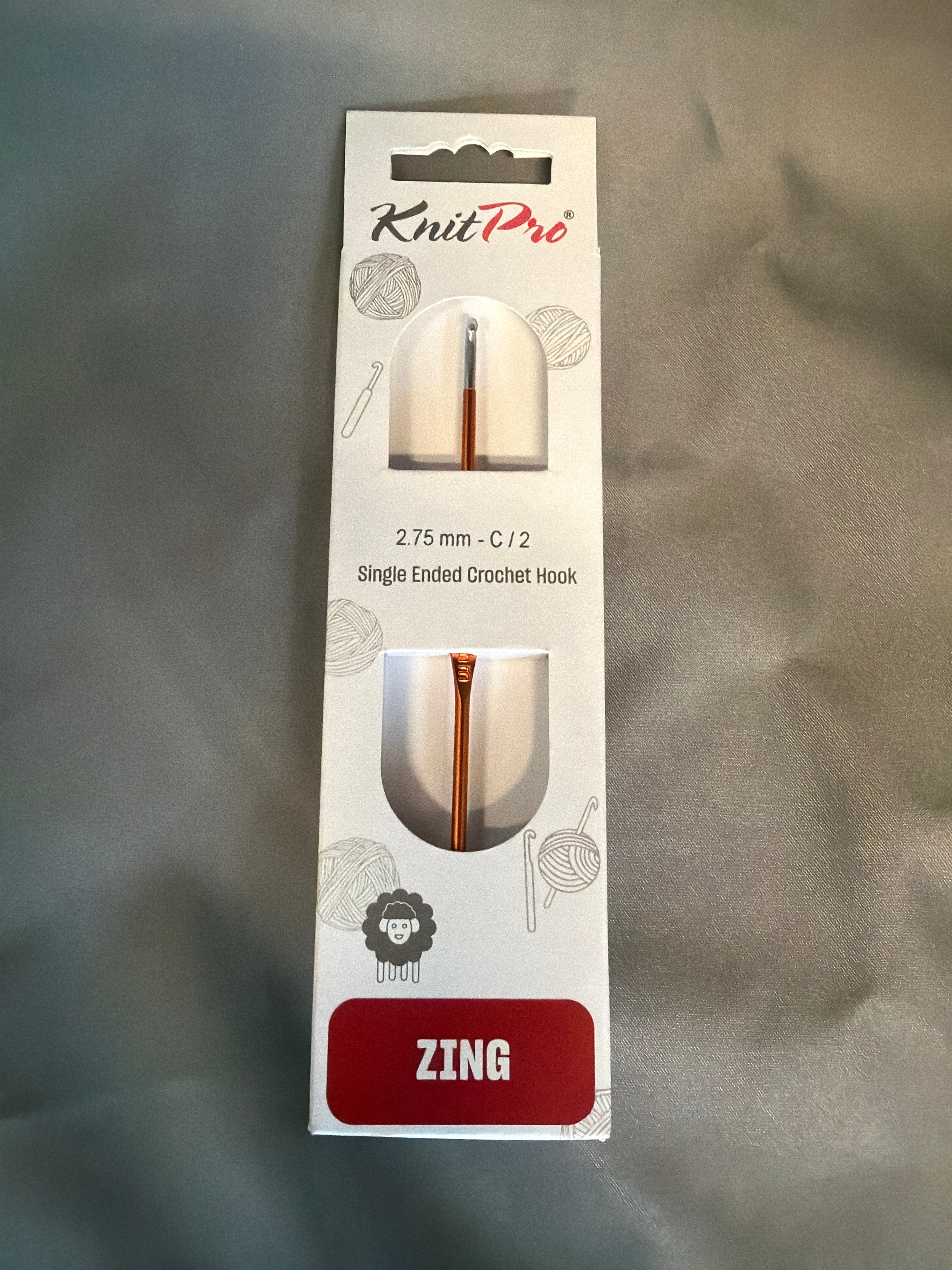 Zing pro crochet hook size C/2, 2.75mm