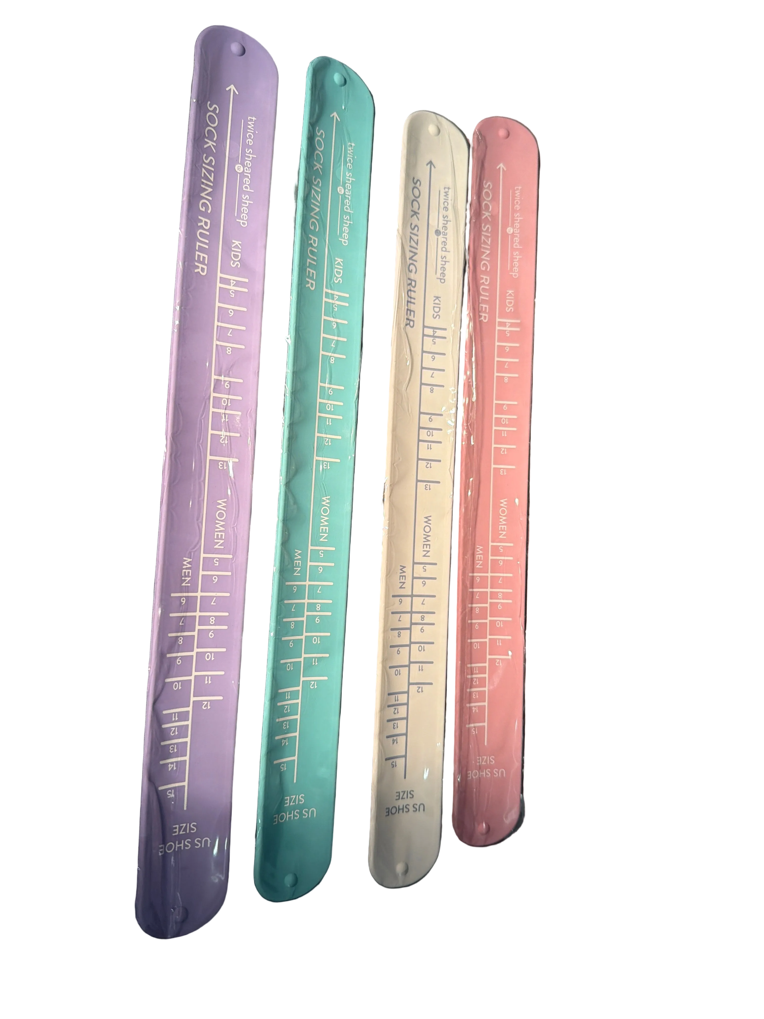 Twice sheared sheep sock sizing ruler