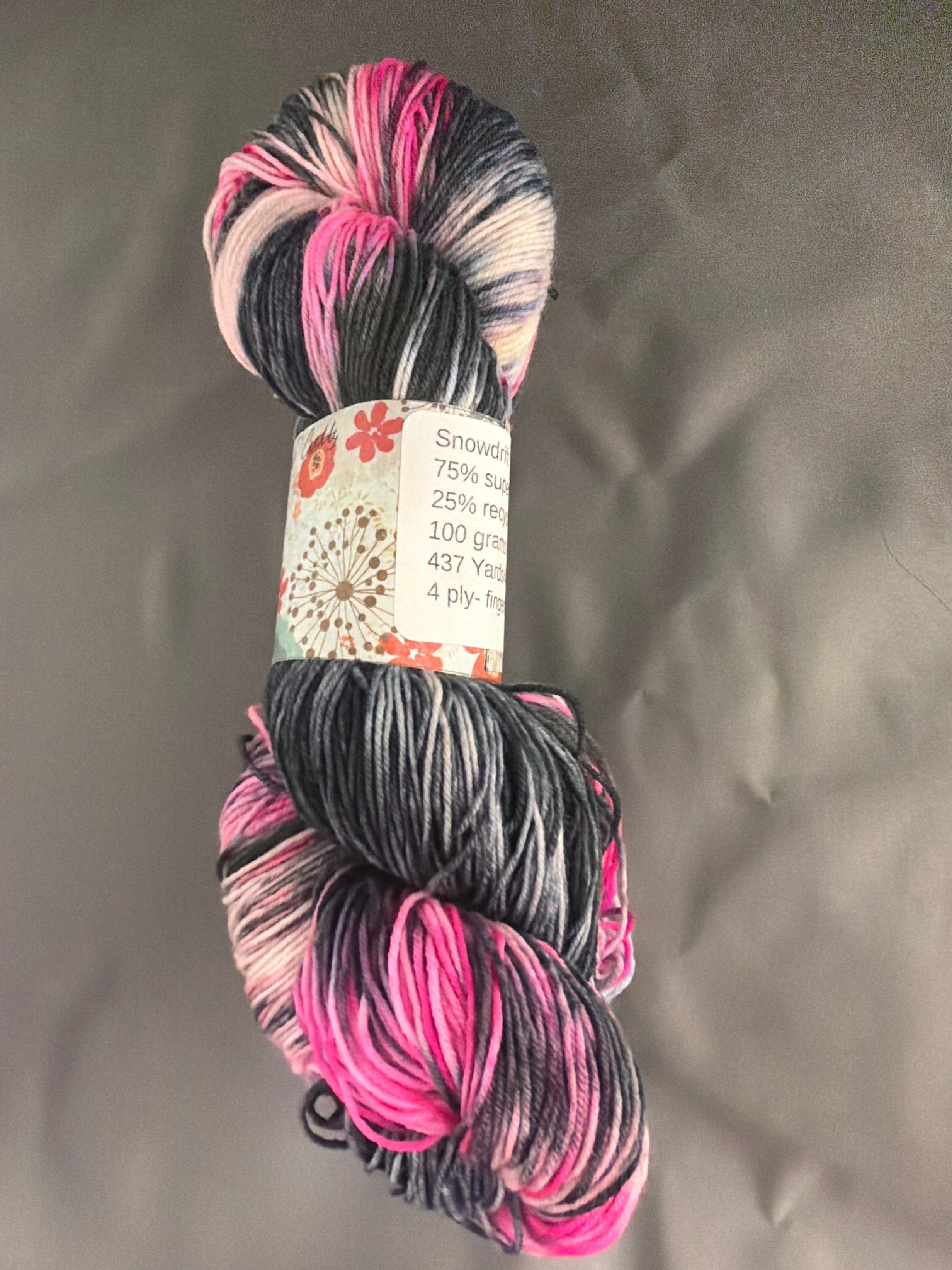 Punk-hand dyed yarn