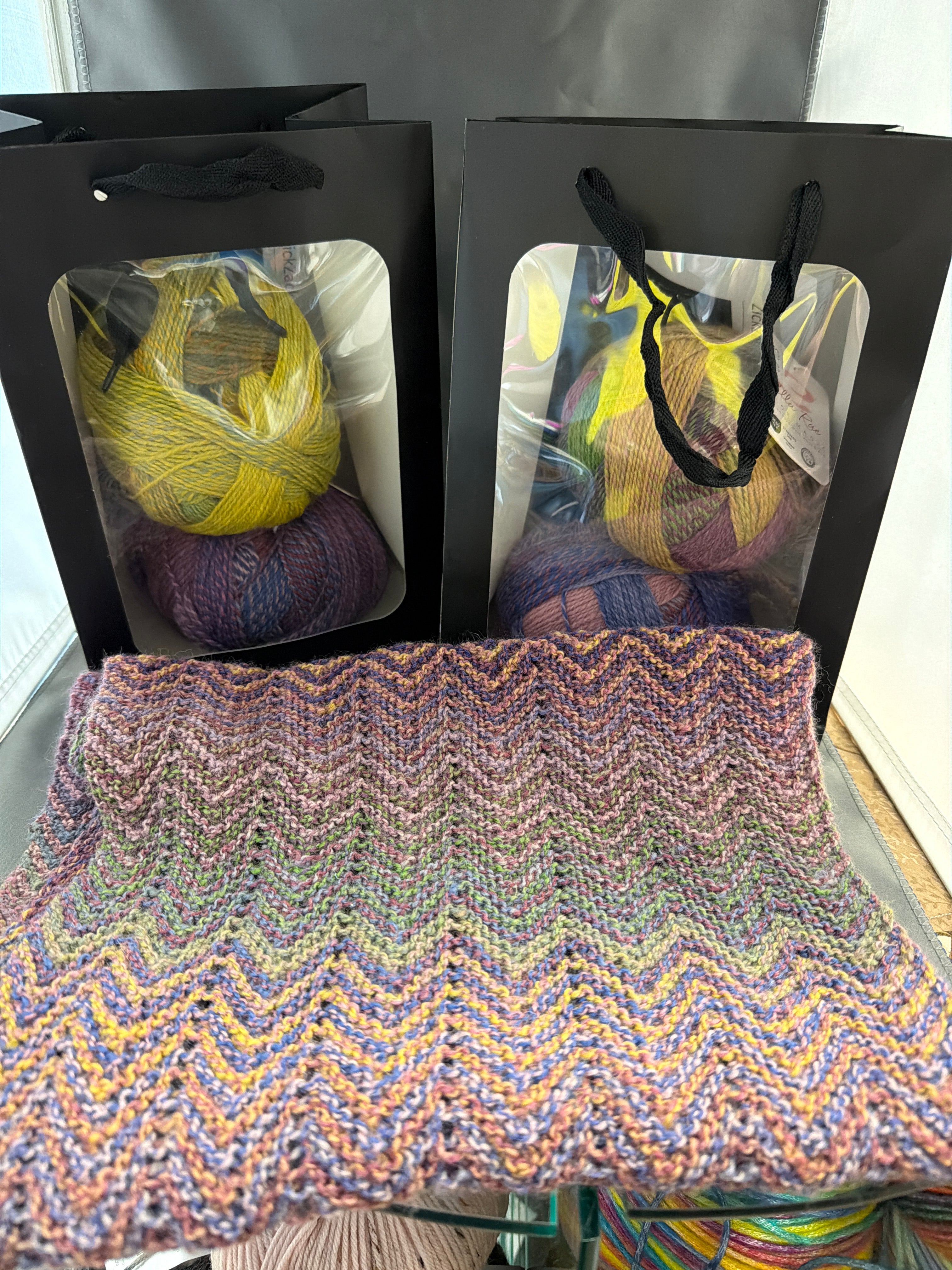 Zickzack scarf kit -pattern included