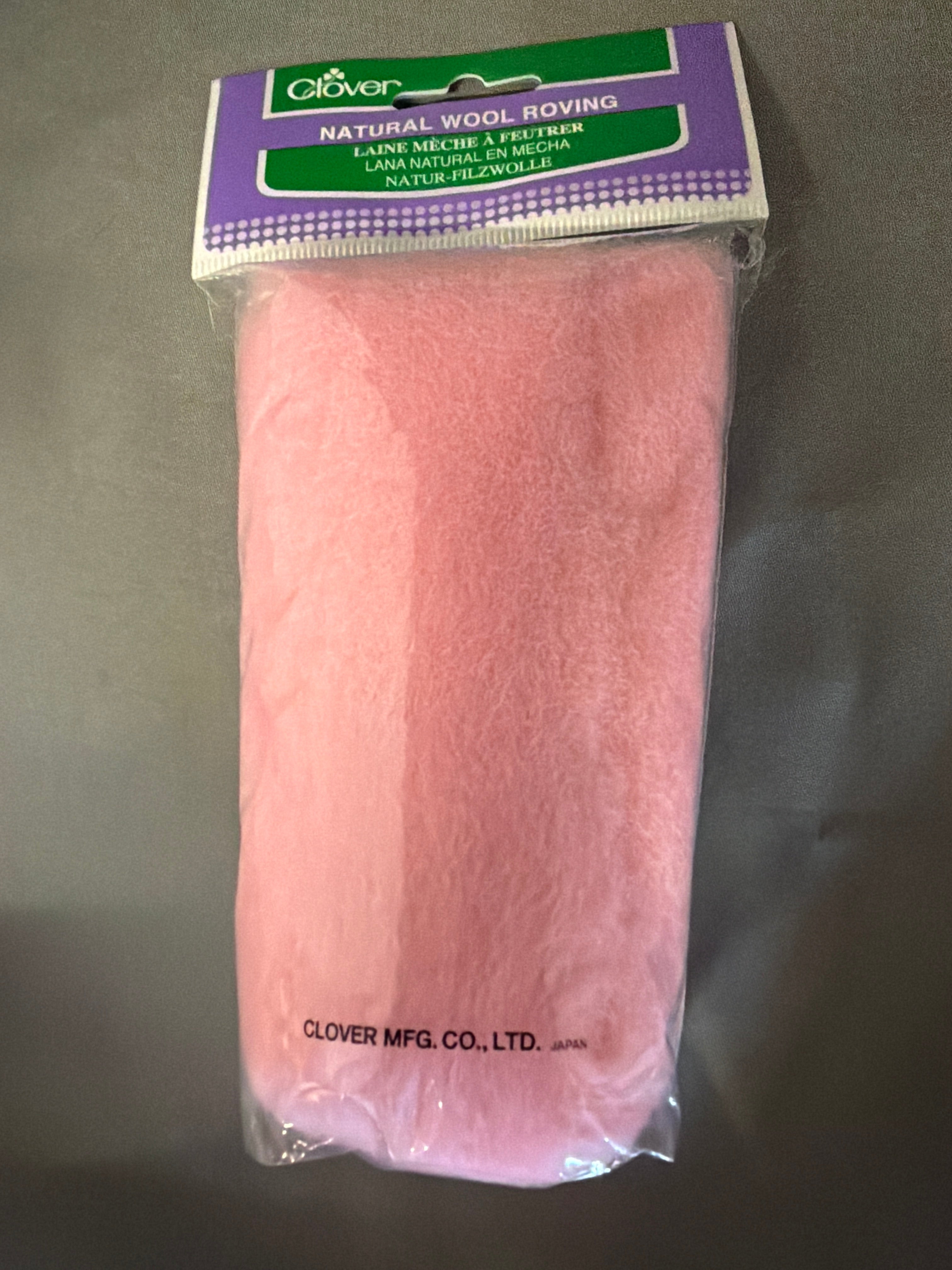 Natural wool roving for needle felting